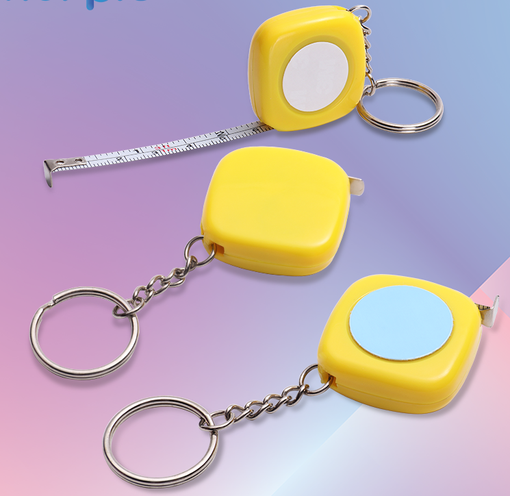 Sublimation Blank Tape Measure Keychain